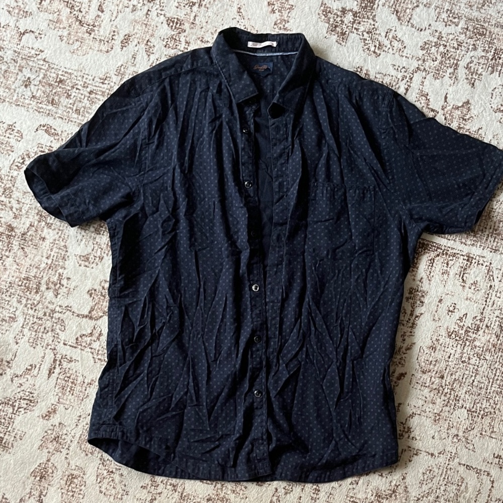 Good Man Brand Navy Casual Button Down Shirt